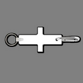 Key Clip W/ Key Ring & 1/2"x3" Rectangle Key Tag